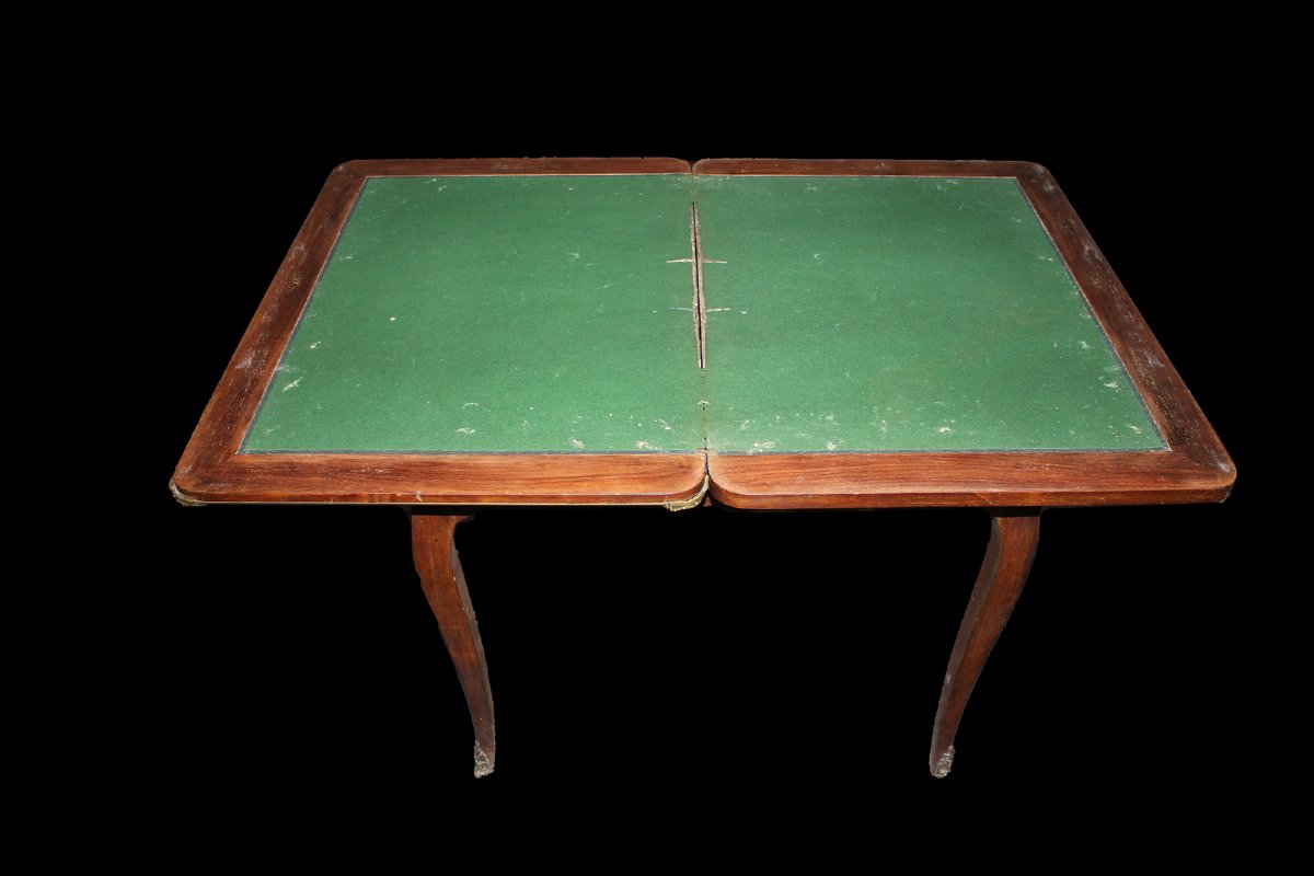 Elegante tavolino da gioco francese in stile Transizione, fine XIX secolo-photo-4