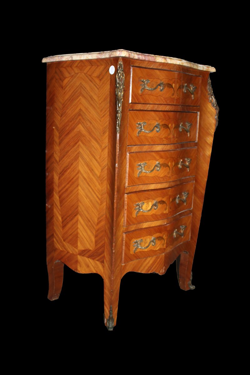 Cinquino francese in stile Luigi XV – XIX secolo-photo-3