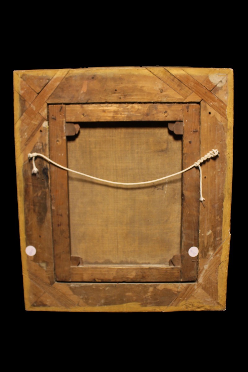 Olio su tela raffigurante Madonna con Bambino - XVIII secolo-photo-1