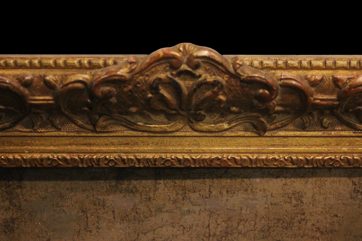 Olio su tela Raffigurante Madonna con Bambino Francese del 1800-photo-2