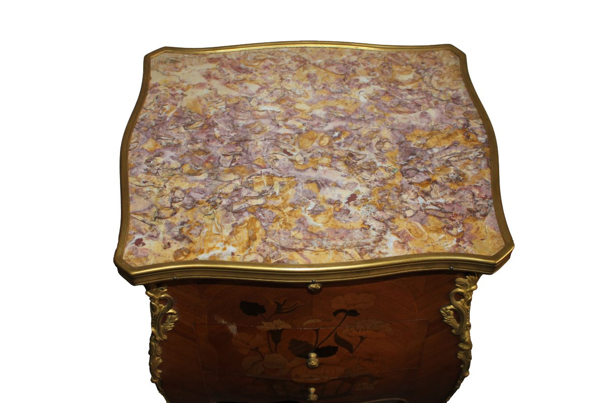 Mobiletto Comodino Francese Stile Luigi XV da Centro-photo-3