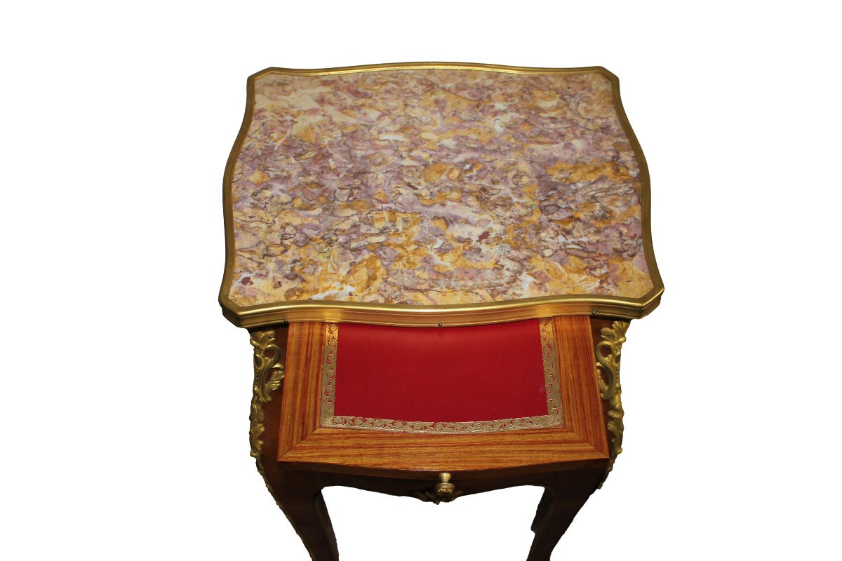 Mobiletto Comodino Francese Stile Luigi XV da Centro-photo-4