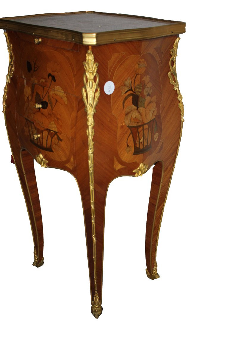 Mobiletto Comodino Francese Stile Luigi XV da Centro-photo-2