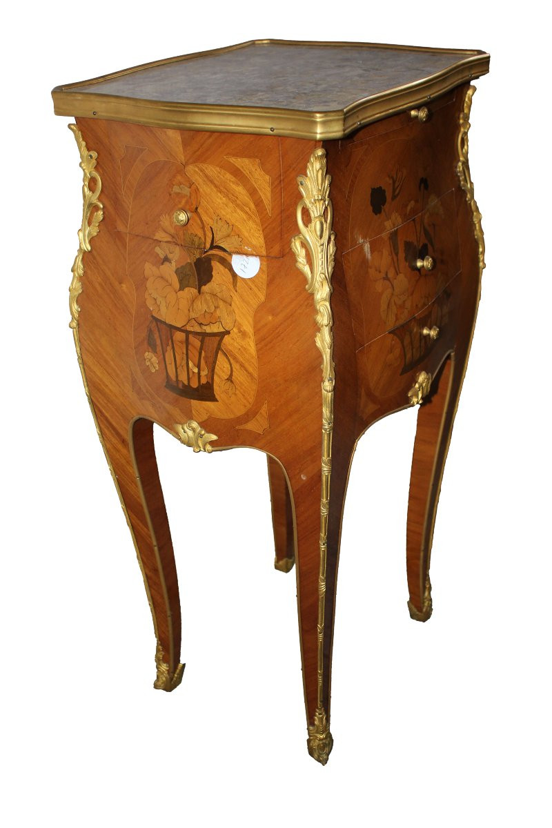 Mobiletto Comodino Francese Stile Luigi XV da Centro-photo-3