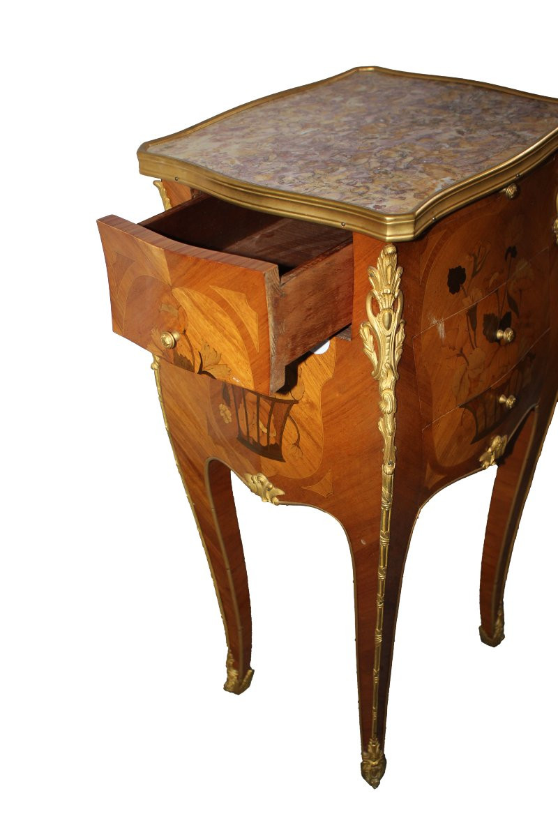 Mobiletto Comodino Francese Stile Luigi XV da Centro-photo-4