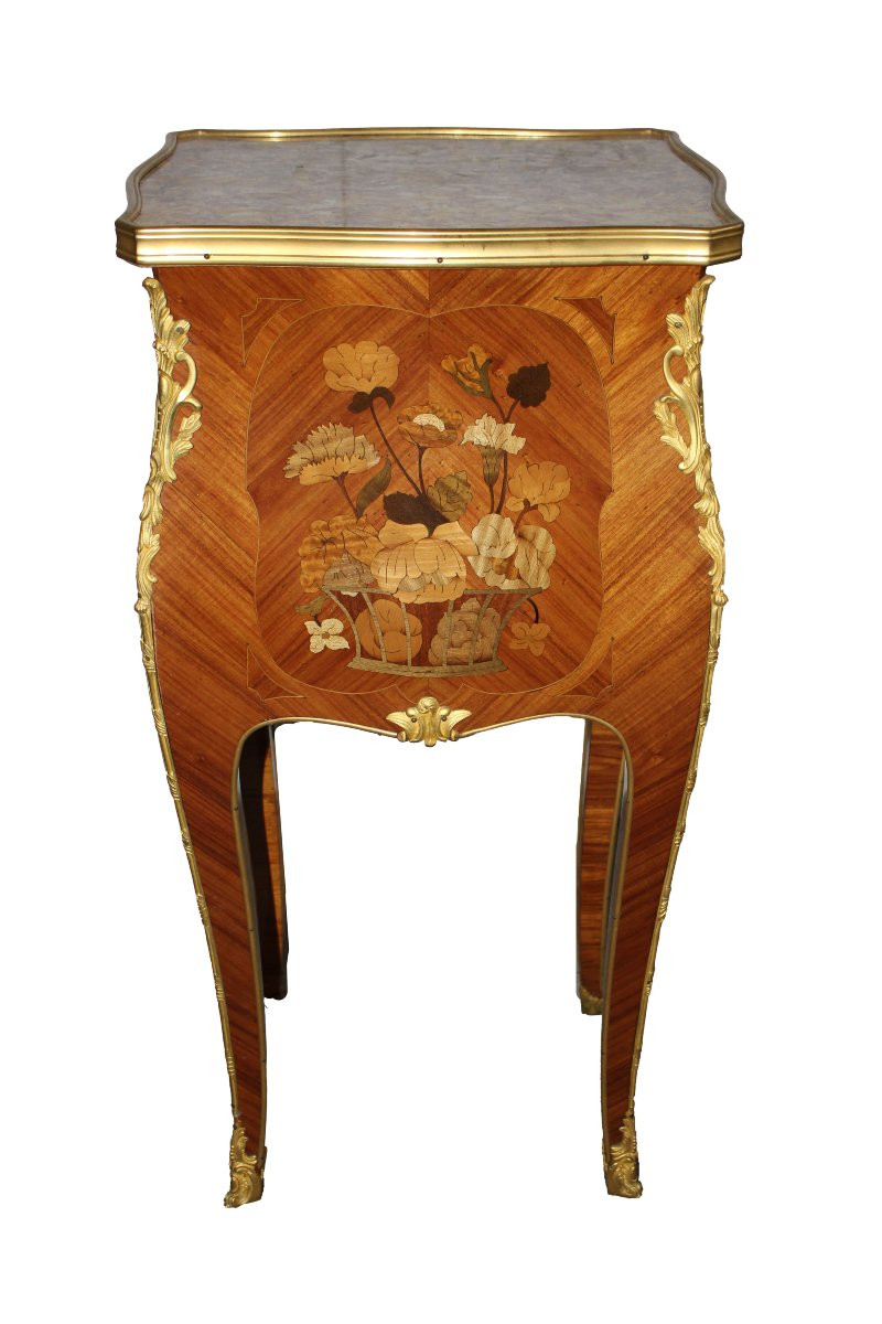 Mobiletto Comodino Francese Stile Luigi XV da Centro-photo-5