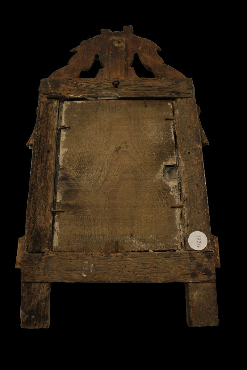 Piccola specchiera Francese di fine '700 in legno dorato-photo-1