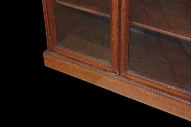 Vetrinetta Stile Vittoriano Intarsiata del 1800-photo-3