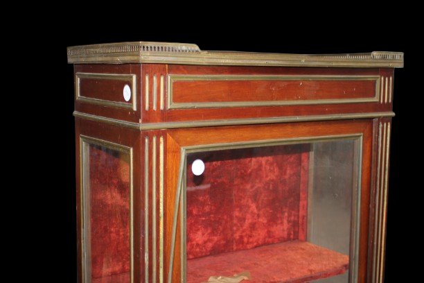 Vetrina Francese Stile Luigi XVI in Mogano XIX secolo-photo-3