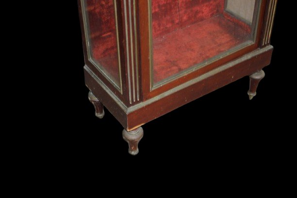 Vetrina Francese Stile Luigi XVI in Mogano XIX secolo-photo-4
