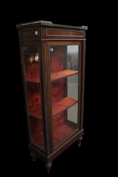 Vetrina Francese Stile Luigi XVI in Mogano XIX secolo-photo-1