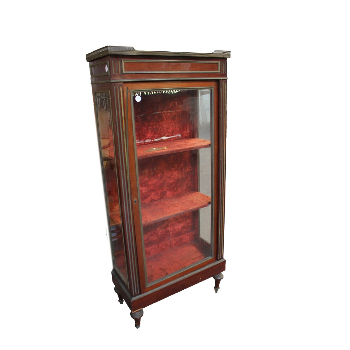 Vetrina Francese Stile Luigi XVI in Mogano XIX secolo