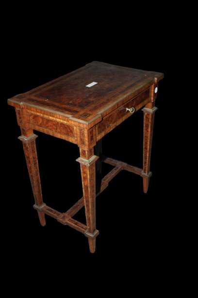 Toilette stile Luigi XVI in radica di Maples-photo-4