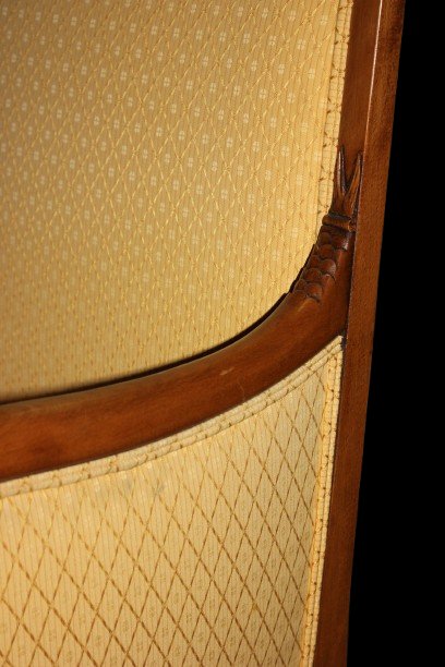 Coppia di Bergere Poltrone Francesi stile Direttorio-photo-4