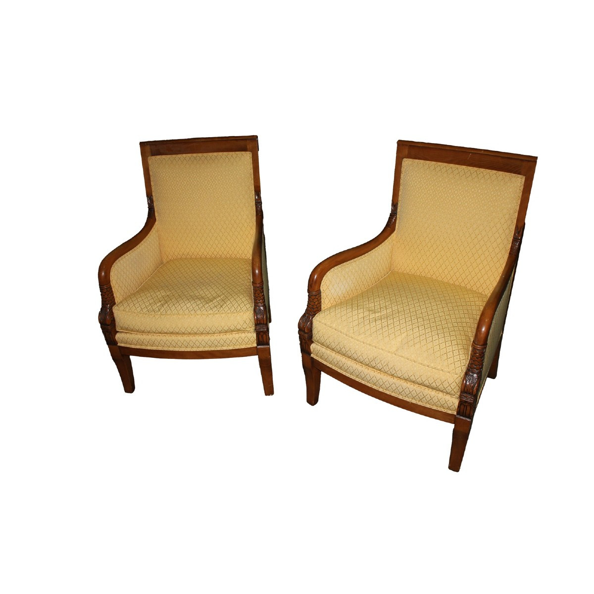 Coppia di Bergere Poltrone Francesi stile Direttorio