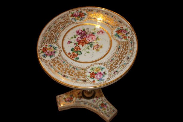 Tavolino Basso In Porcellana Francese di inizio XX secolo-photo-3