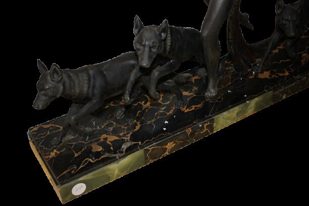 Grande Scultura Decò da Appoggio inizio XX secolo-photo-4