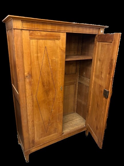 Armadio 2 Porte Francese in Ciliegio con Losanghe-photo-1