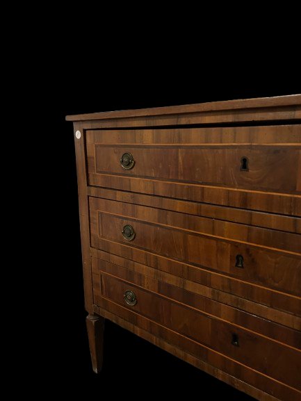 Cassettone Stile Luigi XVI Italiano di inizio 1800-photo-3