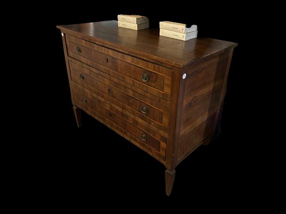 Cassettone Stile Luigi XVI Italiano di inizio 1800-photo-4