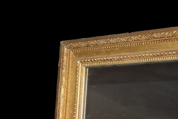 Grande Specchiera Rettangolare Francese del 1800-photo-2