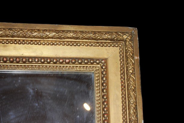 Grande Specchiera Rettangolare Francese del 1800-photo-3