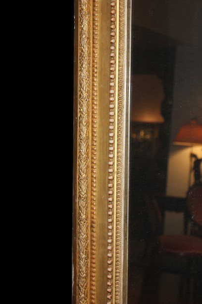 Grande Specchiera Rettangolare Francese del 1800-photo-1