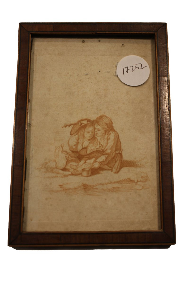 Coppia di sanguigne francesi con dame e bambini – Seconda metà XIX secolo-photo-3