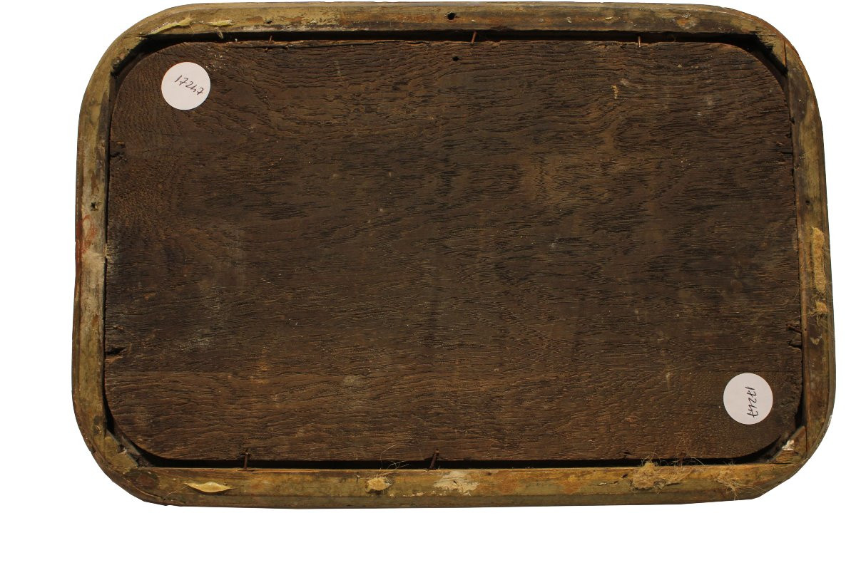 Coppia di oli su tavoletta raffiguranti putti con animali – Inizio 1700-photo-2