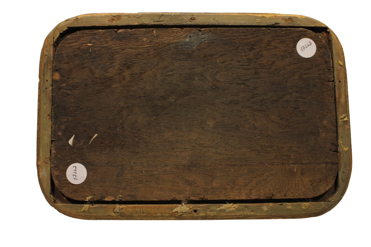 Coppia di oli su tavoletta raffiguranti putti con animali – Inizio 1700-photo-6