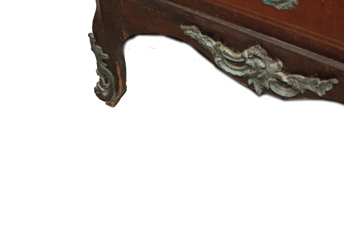 Piccolo Settimino a 6 Cassetti stile Transizione in Legno di Bois de Violette-photo-4