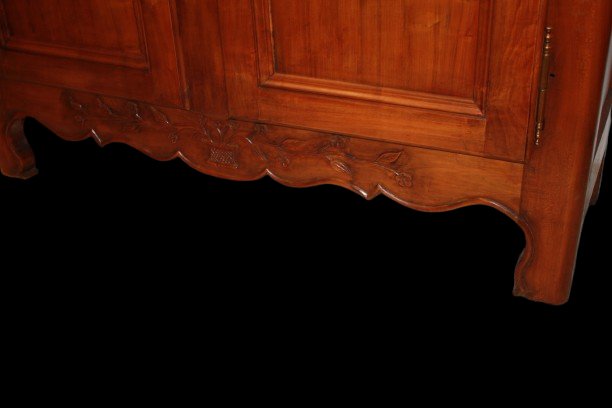 Grande Libreria Provenzale a 2 Porte in Legno di Rovere-photo-4