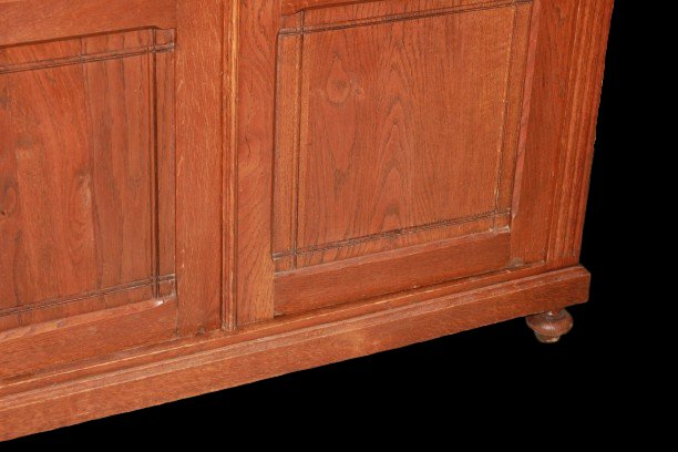 Libreria 2 Porte di fine 1800 Francese in legno di noce Luigi Filippo-photo-3