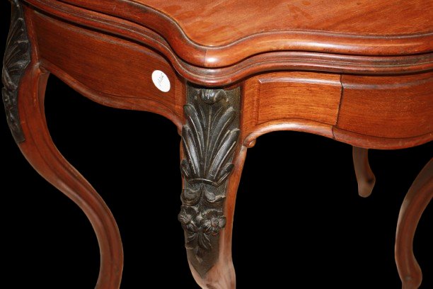 Tavolino da Gioco Consolle Luigi Filippo Francia XIX secolo-photo-3