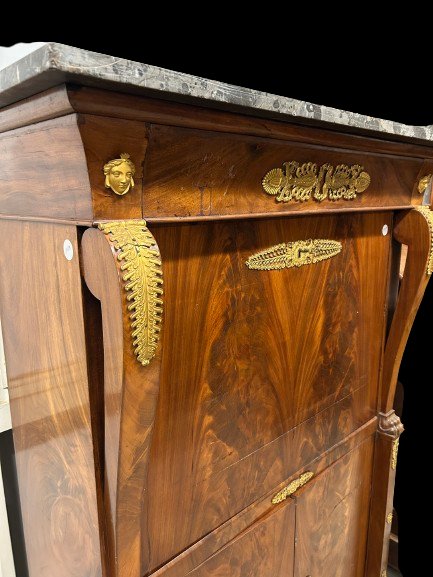 Prezioso Secretaire Francese Stile Impero del XIX secolo-photo-2