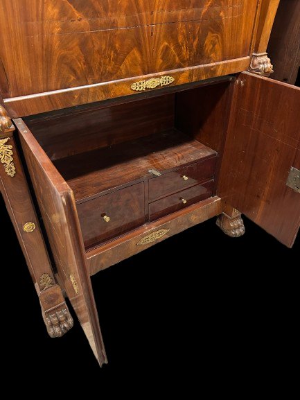 Prezioso Secretaire Francese Stile Impero del XIX secolo-photo-4