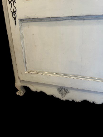 Stipo Laccato Bianco del 1800 ad un Anta-photo-3