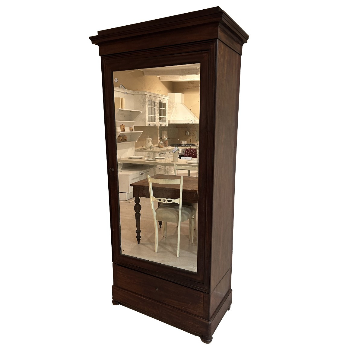 Armadio ad 1 anta a specchio Francese stile Direttorio