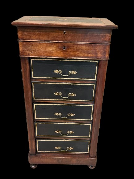 Cartonnier Francese In Legno di Mogano XIX secolo-photo-1