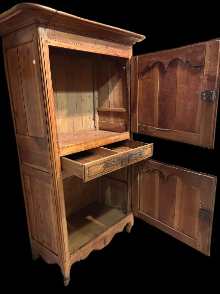 Stipo Francese a Due porte con Cassetto XIX secolo-photo-1