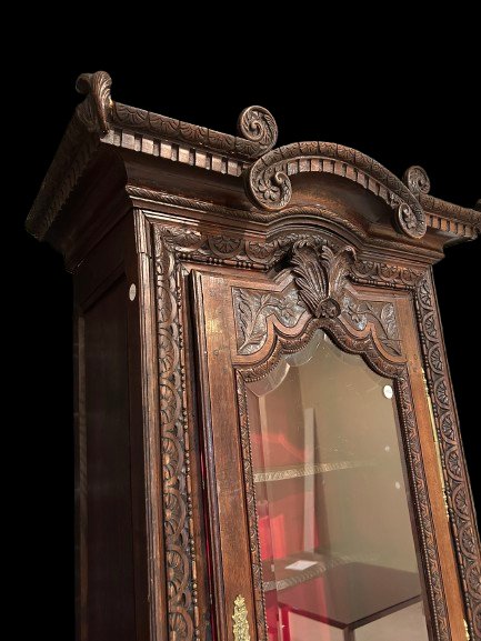 Particolarissima Vetrina Francese del 1800 riccamente Intagliata-photo-3