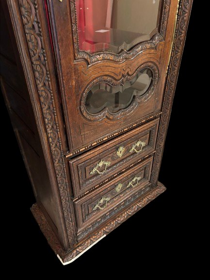 Particolarissima Vetrina Francese del 1800 riccamente Intagliata-photo-4