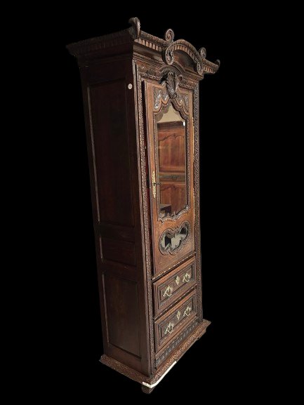 Particolarissima Vetrina Francese del 1800 riccamente Intagliata-photo-1