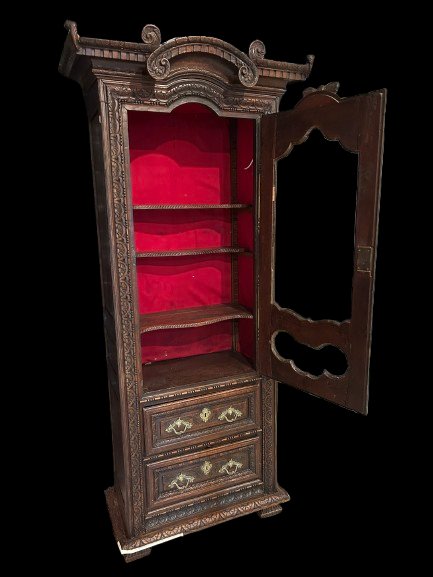 Particolarissima Vetrina Francese del 1800 riccamente Intagliata-photo-2