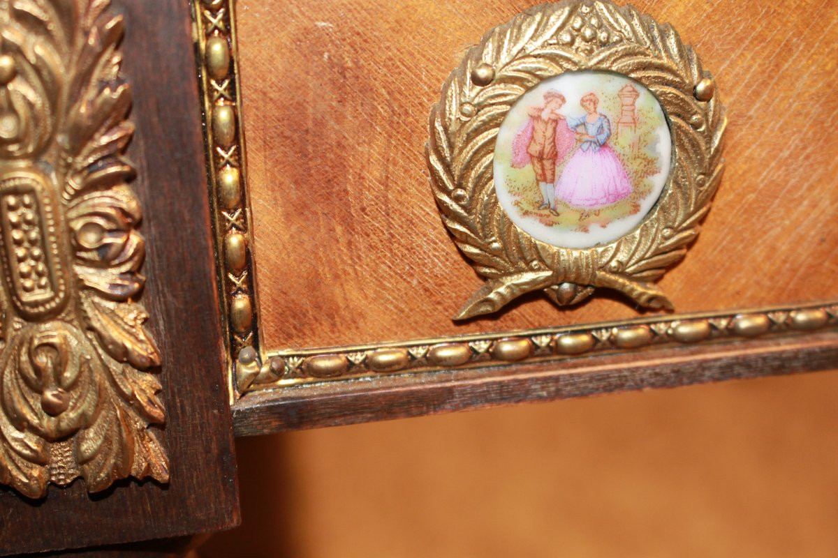 Tavolino Basso da Salotto Francese del XX secolo stile Luigi XVI-photo-4