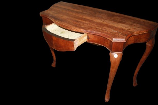 Grande Consolle Italiana Luigi Filippo in Legno di Noce-photo-3