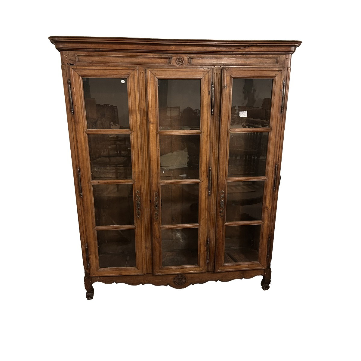 Libreria 3 porte Stile Provenzale in Legno di Rovere