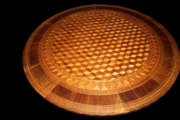 Grande Tavolo Sorrentino Circolare XIX secolo in Noce-photo-4