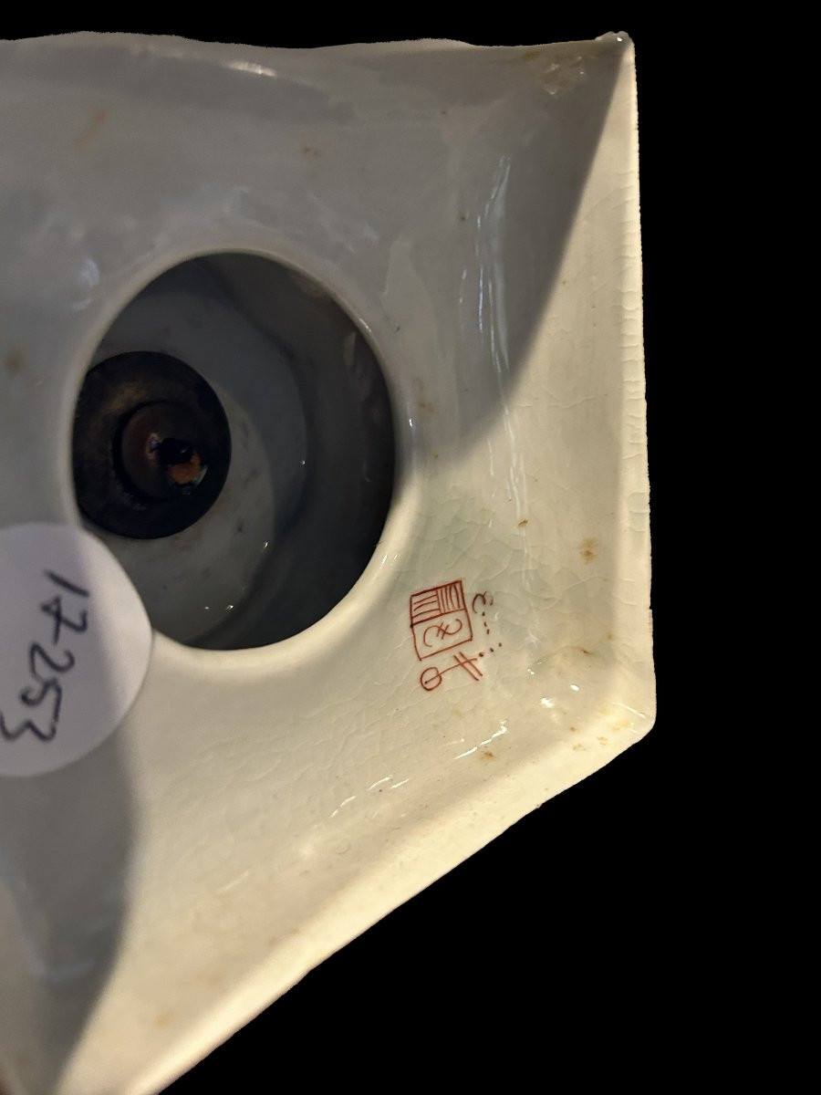 Coppia di Vasi Monofiore Cinesi di inizio 1900 Firmati-photo-4