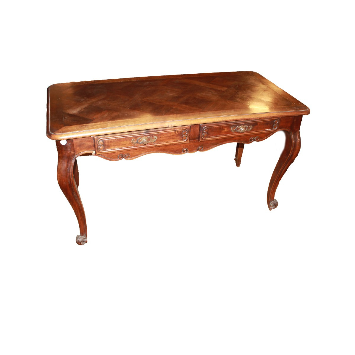 Scrivania Francese Stile Provenzale XIX secolo In Legno Di Rovere